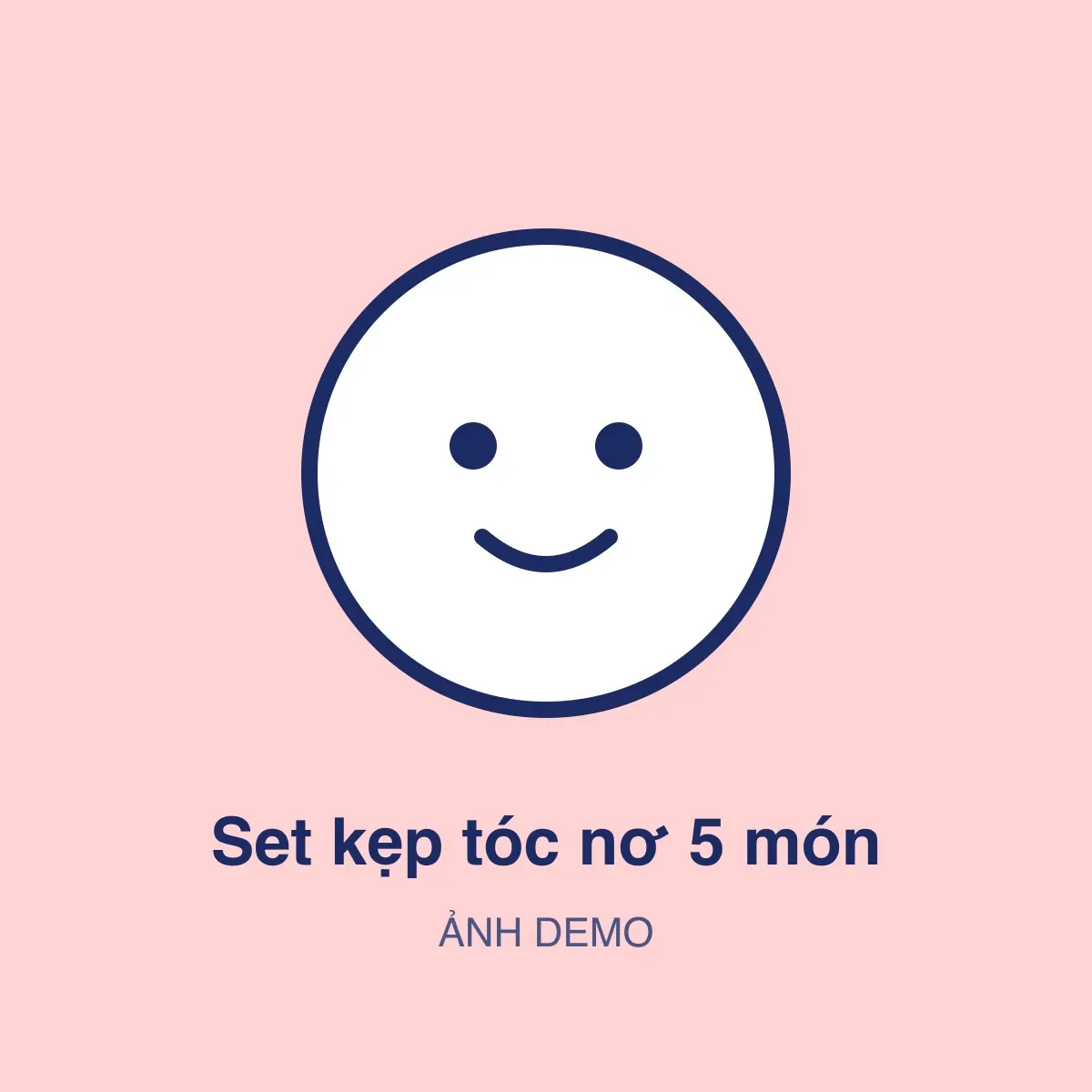 Set kẹp tóc nơ 5 món